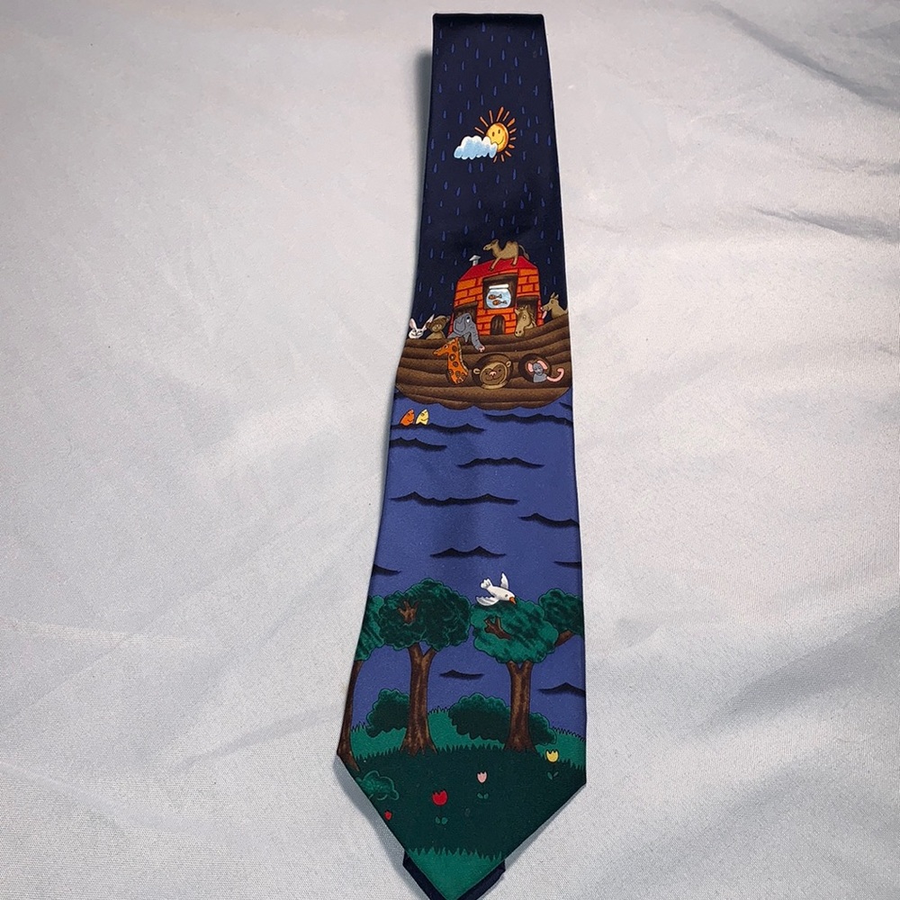 Noah’s ark tie